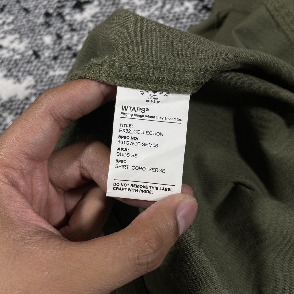 Wtaps WTAPS BUDS SS SHIRT COPO SERGE 2016 - SIERRA Size US S / EU 44-46 / 1 - 6 Thumbnail