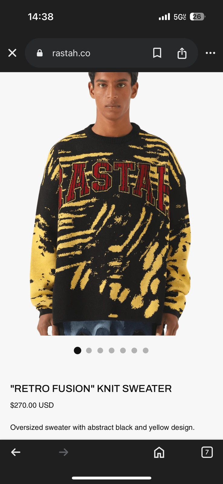 Other Rastah Retro Fusion Knit Sweater Size US M / EU 48-50 / 2 - 4 Thumbnail