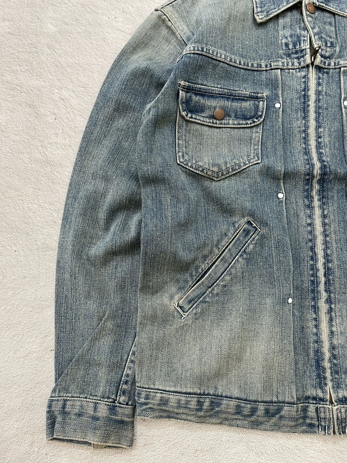 14th Addiction 2000s Japan Light Blue Denim Jacket Washed if6was9 LGB 14th Size US M / EU 48-50 / 2 - 3 Thumbnail