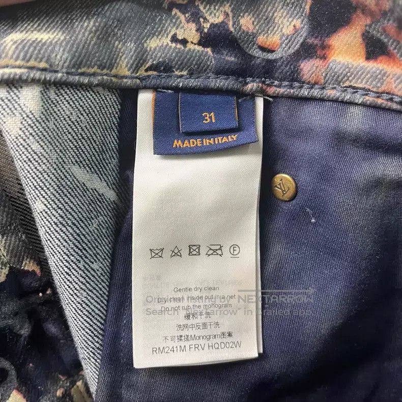 Louis Vuitton Louis Vuitton Fire Cloud Series Straight Leg Jeans Size US 31 - 4 Thumbnail