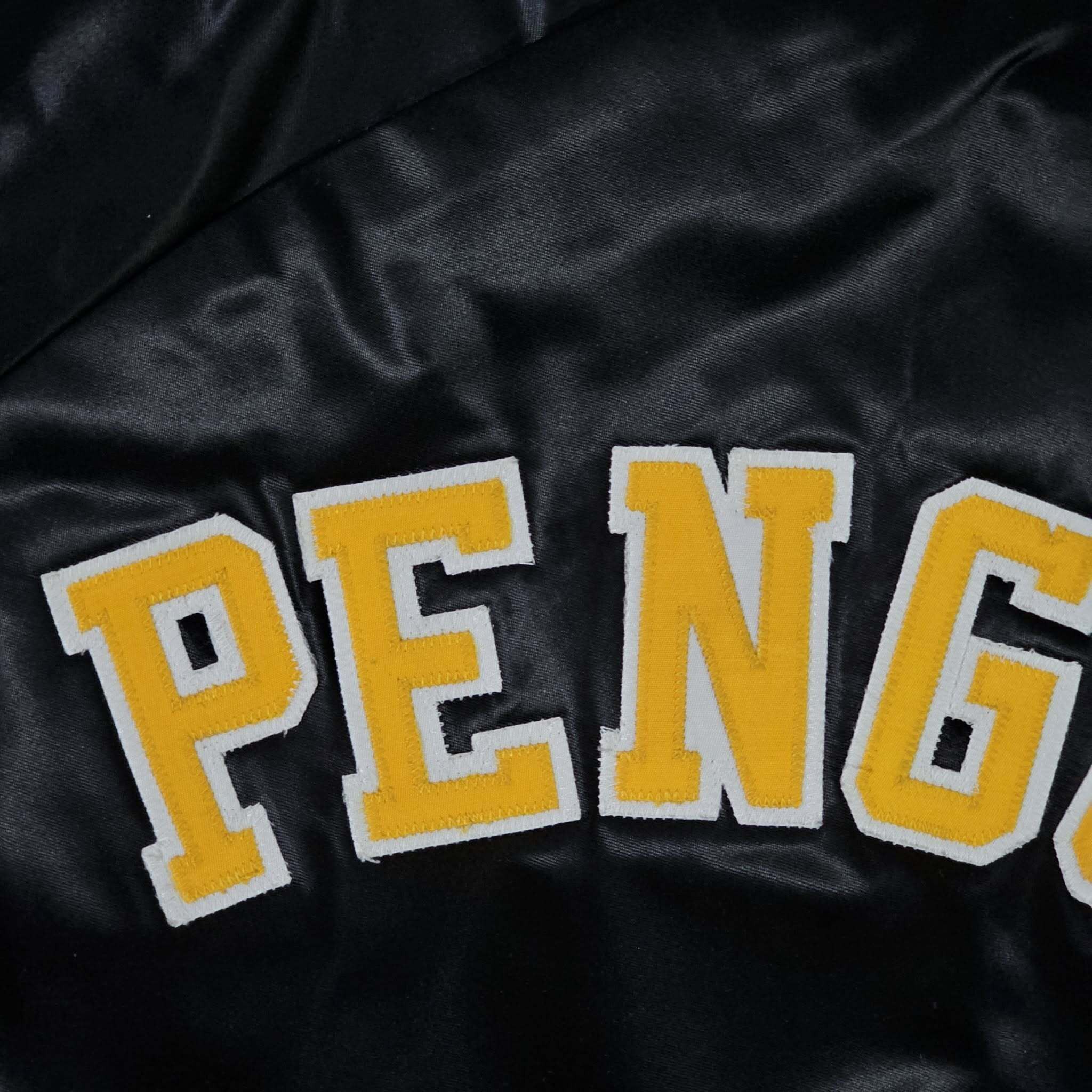 Chalk Line Pittsburgh Penguins Vintage 90s Satin Bomber Jacket Size US L / EU 52-54 / 3 - 6 Thumbnail