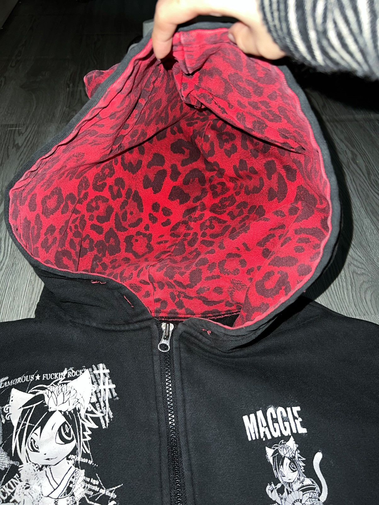 Mari's Rock Maris RockCat Ear hoodie 🖤💗 Size S / US 4 / IT 40 - 7 Thumbnail