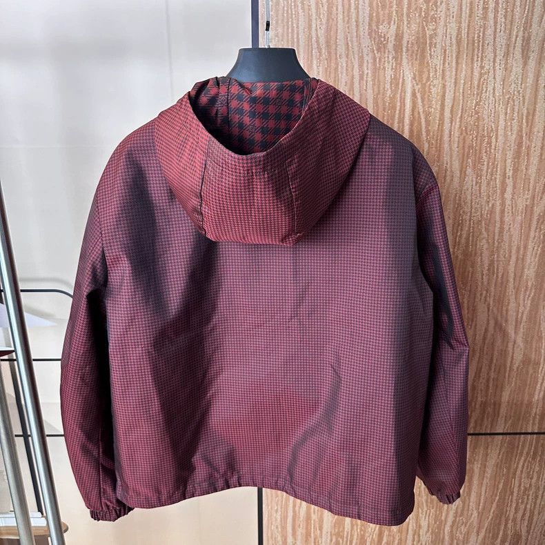 Fendi Fendi Checkered Hooded Jacket DoubleSided Size US L / EU 52-54 / 3 - 2 Thumbnail