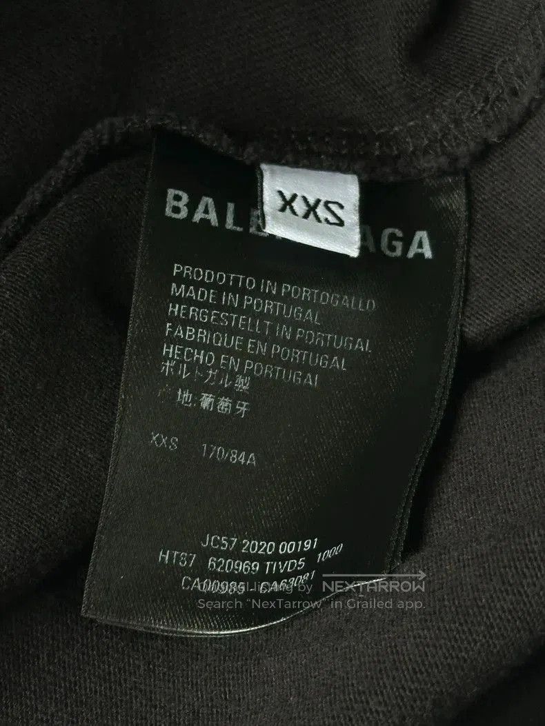 Balenciaga Balenciaga GW GYMWEAR Short Sleeve T. Size US XXS / EU 40 - 3 Thumbnail