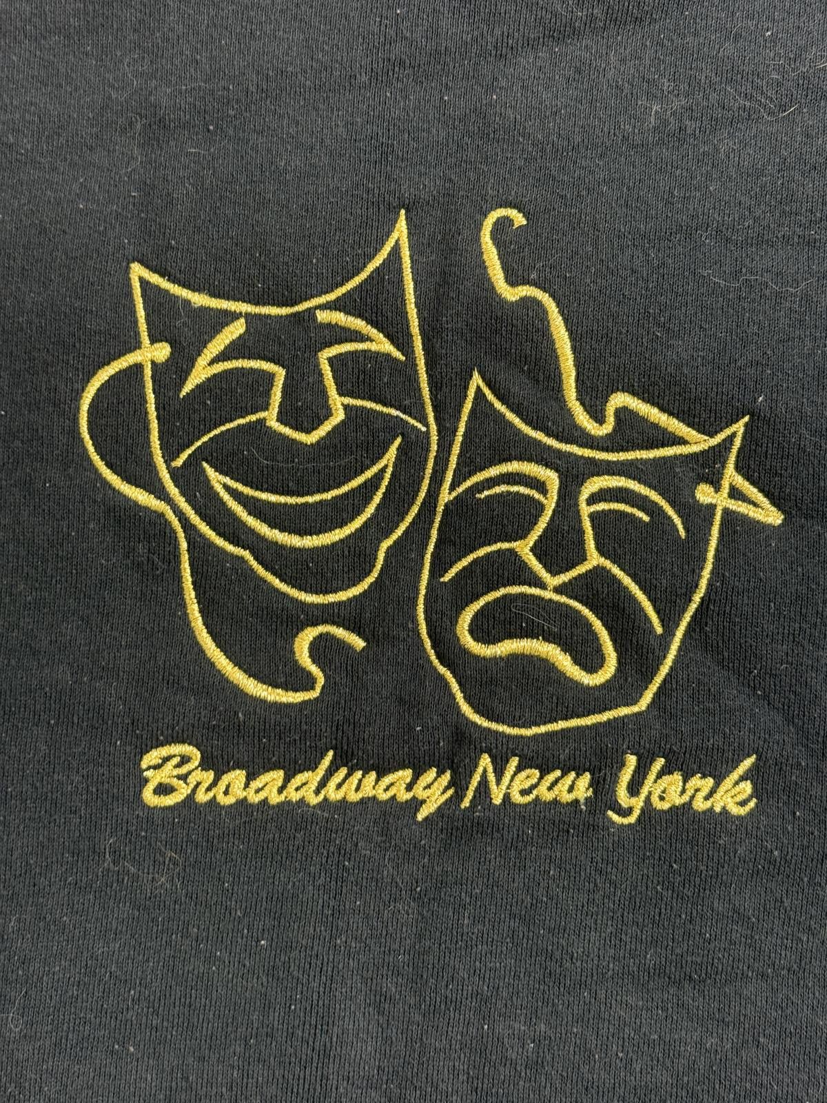 Fruit Of The Loom Vintage Broadway New York Crewneck omedy & Tragedy Masks M Size US M / EU 48-50 / 2 - 3 Thumbnail