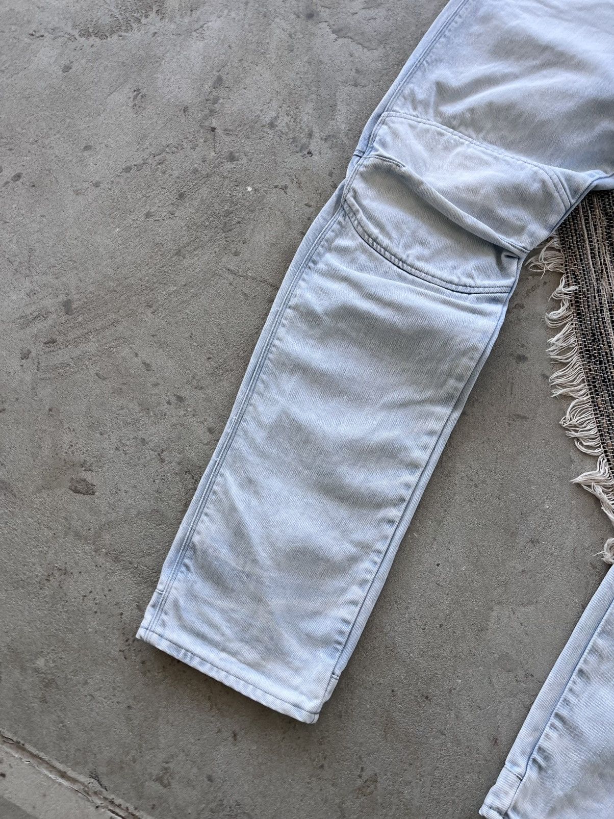 G-Star Vintage GStar Raw Moto Denim Jeans 38x36 Blue Knee Panel Y2K Size US 38 / EU 54 - 3 Thumbnail