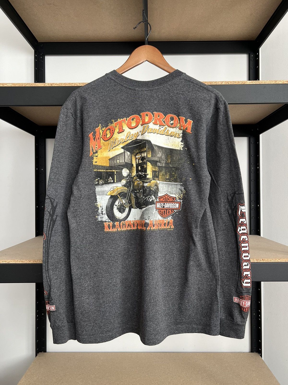 Harley Davidson Vintage 2013 Harley Davidson Austria Long Sleeve T-shirt Size US M / EU 48-50 / 2 - 3 Thumbnail
