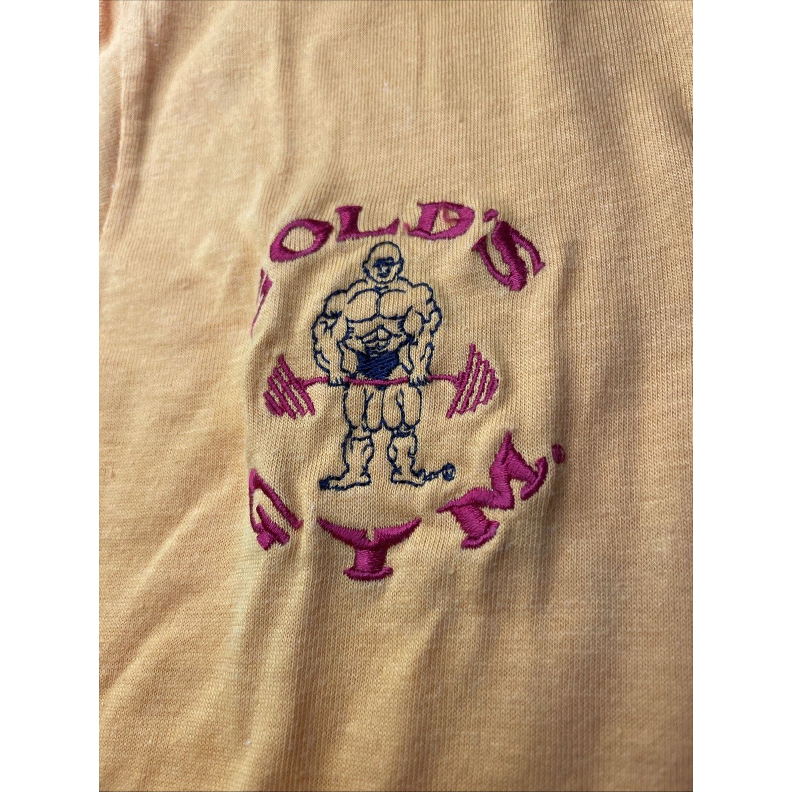 Other Vintage Stedman Label GOLD's GYM Bodybuilding Embroidered SM Size US S / EU 44-46 / 1 - 3 Thumbnail