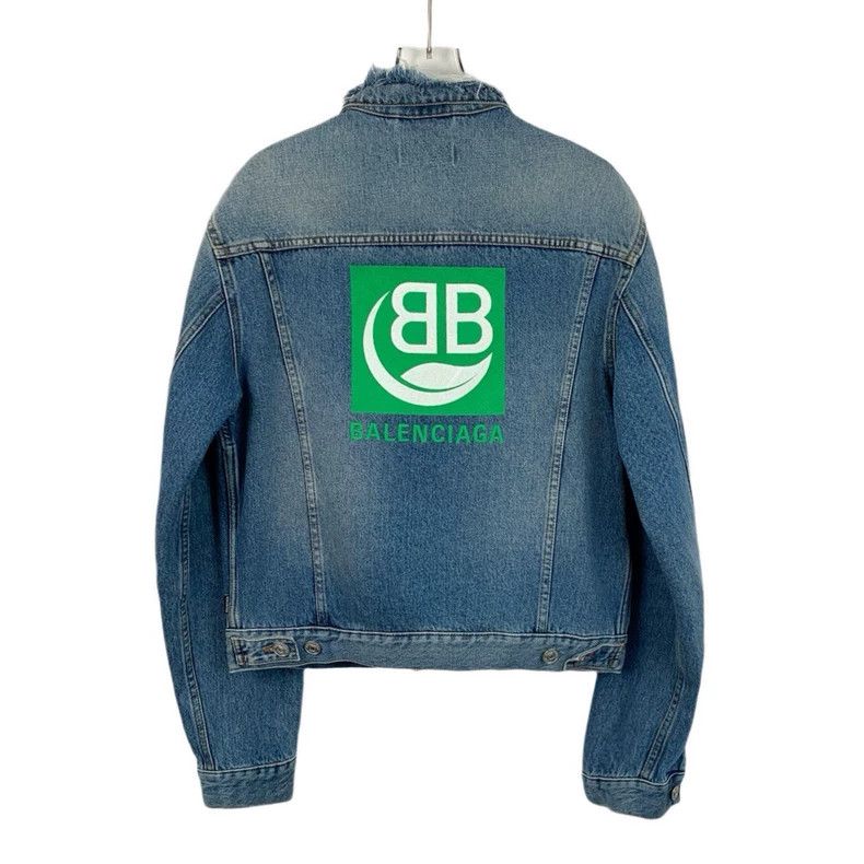 Balenciaga Balenciaga size 48 Blue monogrammed embroidered cotton lap Size US M / EU 48-50 / 2 - 2 Thumbnail