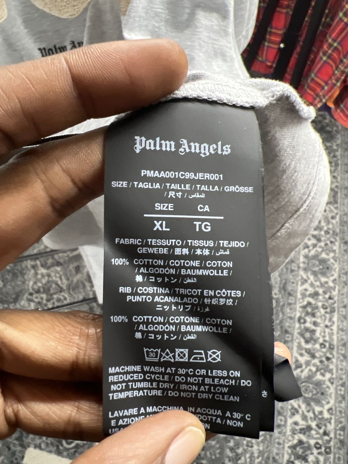 Palm Angels Palm Angels Bear Tee Grey Size US XL / EU 56 / 4 - 4 Thumbnail