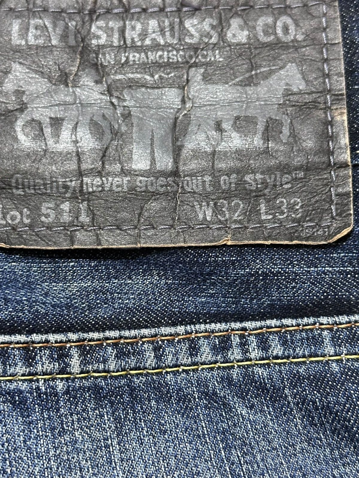 Levi's Vintage Clothing Vintage Levi’s 511 Mudwash Studded Zipper Denim Size US 32 / EU 48 - 8 Thumbnail
