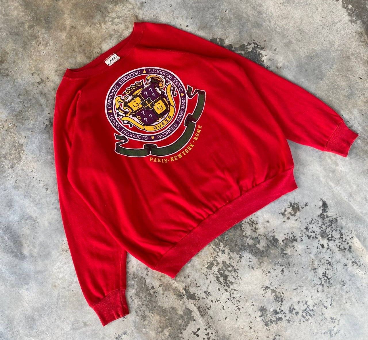 Georges Marciano VINTAGE 80S GEORGES MARCIANO GUESS CREWNECK Size US XL / EU 56 / 4 - 10 Thumbnail