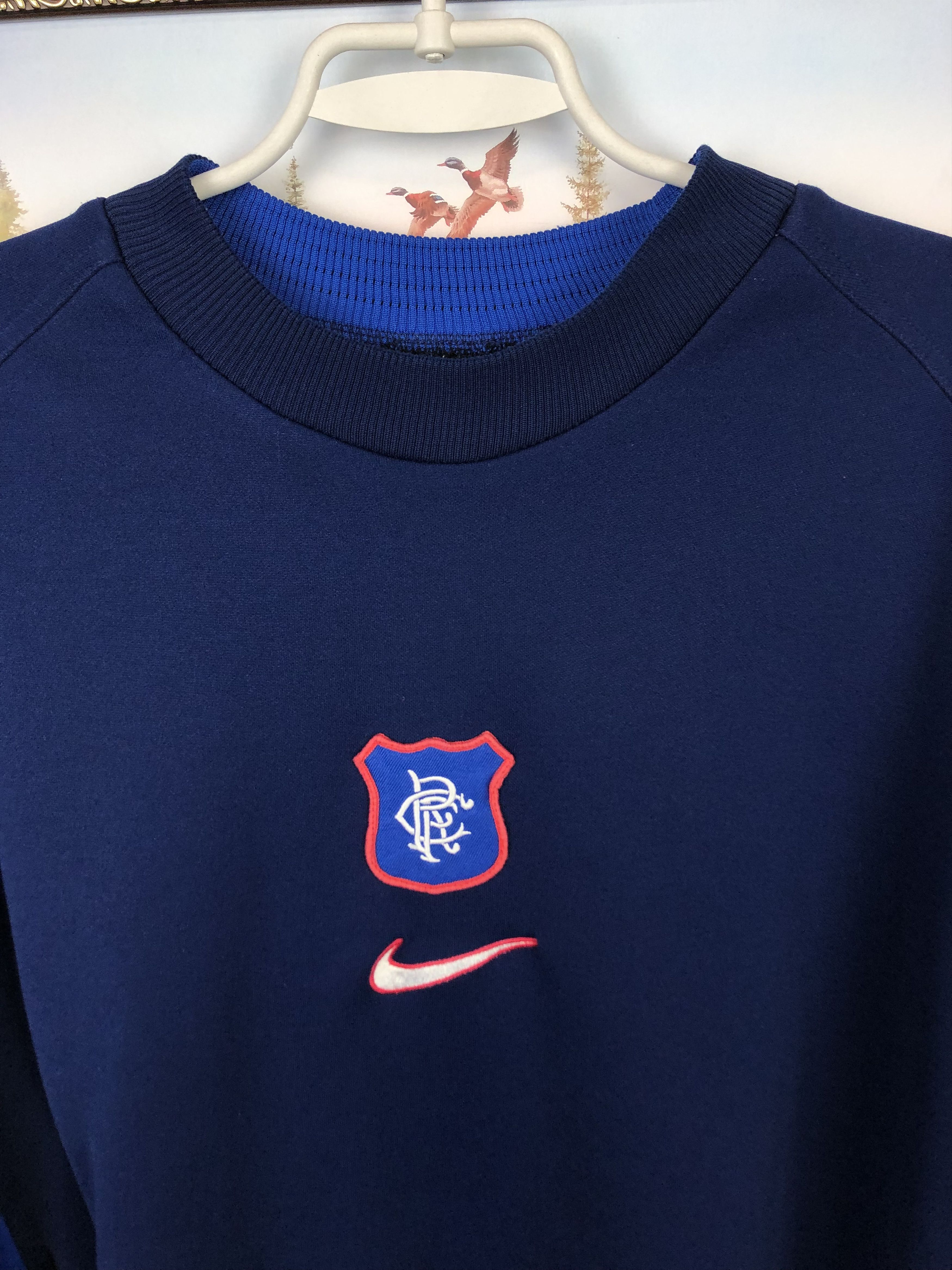 Nike Vintage Nike Glasgow Rangers Football Sweatshirt Jacket Size US XL / EU 56 / 4 - 3 Thumbnail