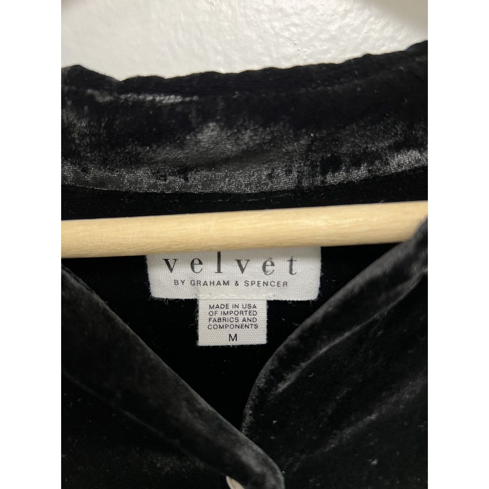 Velvet Velvet Women Blouse Shirt Button Long Sleeve Black A001640 Size M / US 6-8 / IT 42-44 - 6 Thumbnail