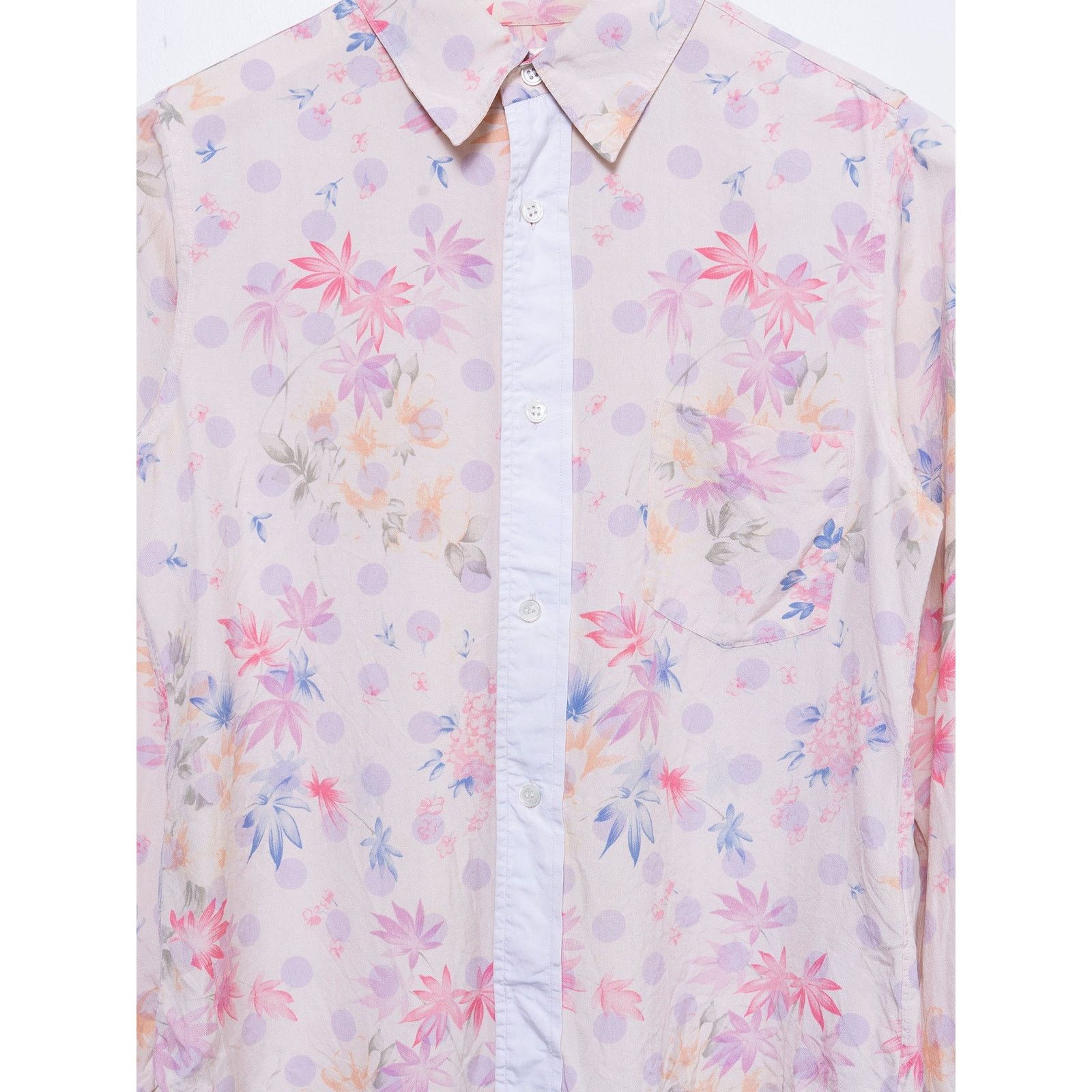 Comme des Garcons Floral Silk Button Down Shirt Size US S / EU 44-46 / 1 - 2 Thumbnail