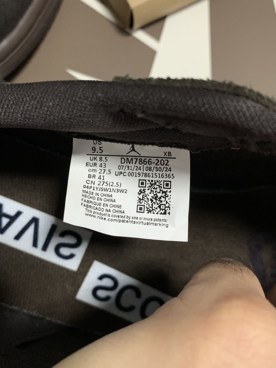 Jordan Brand Jordan 1 Travis Scott Vetvet Brown Retro Low TS Size US 9.5 / EU 42-43 - 6 Thumbnail