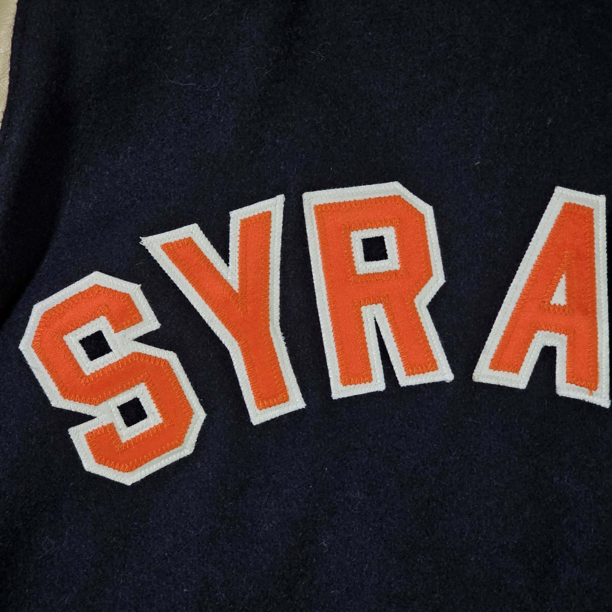Delong Syracuse Orange Men Vintage 90s DeLong Wool Varsity Jacket Size US XL / EU 56 / 4 - 8 Thumbnail