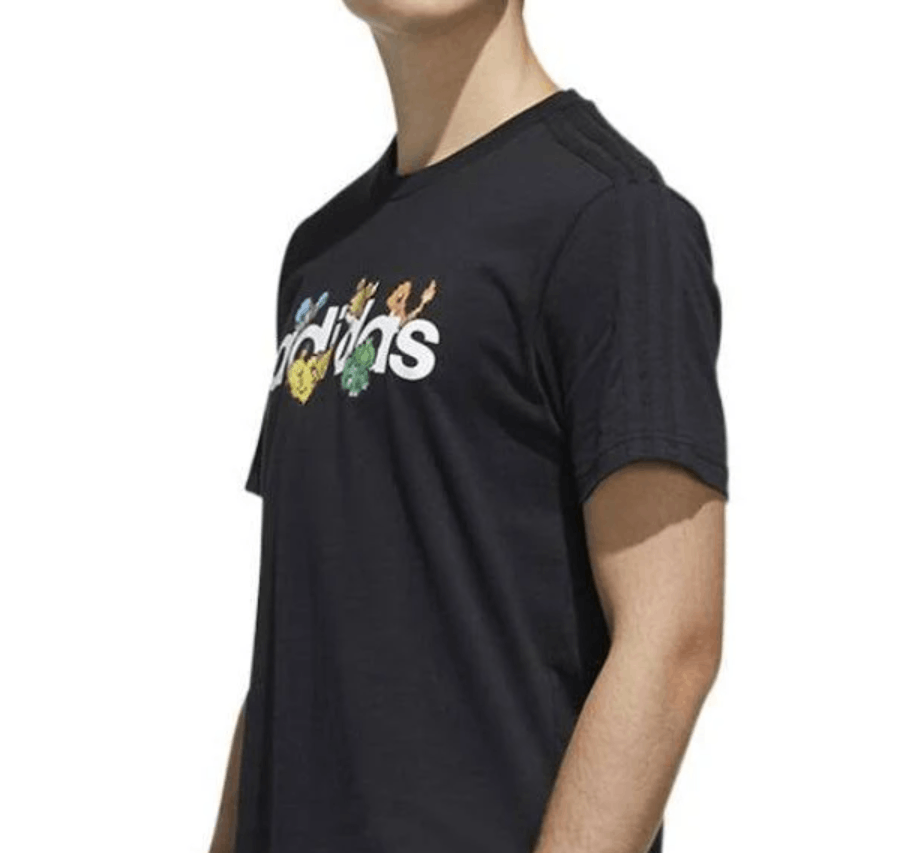 Adidas × Pokemon Pokémon x Adidas Pixeled Shirt Tee T-Shirt Black Medium DS Size US M / EU 48-50 / 2 - 2 Thumbnail