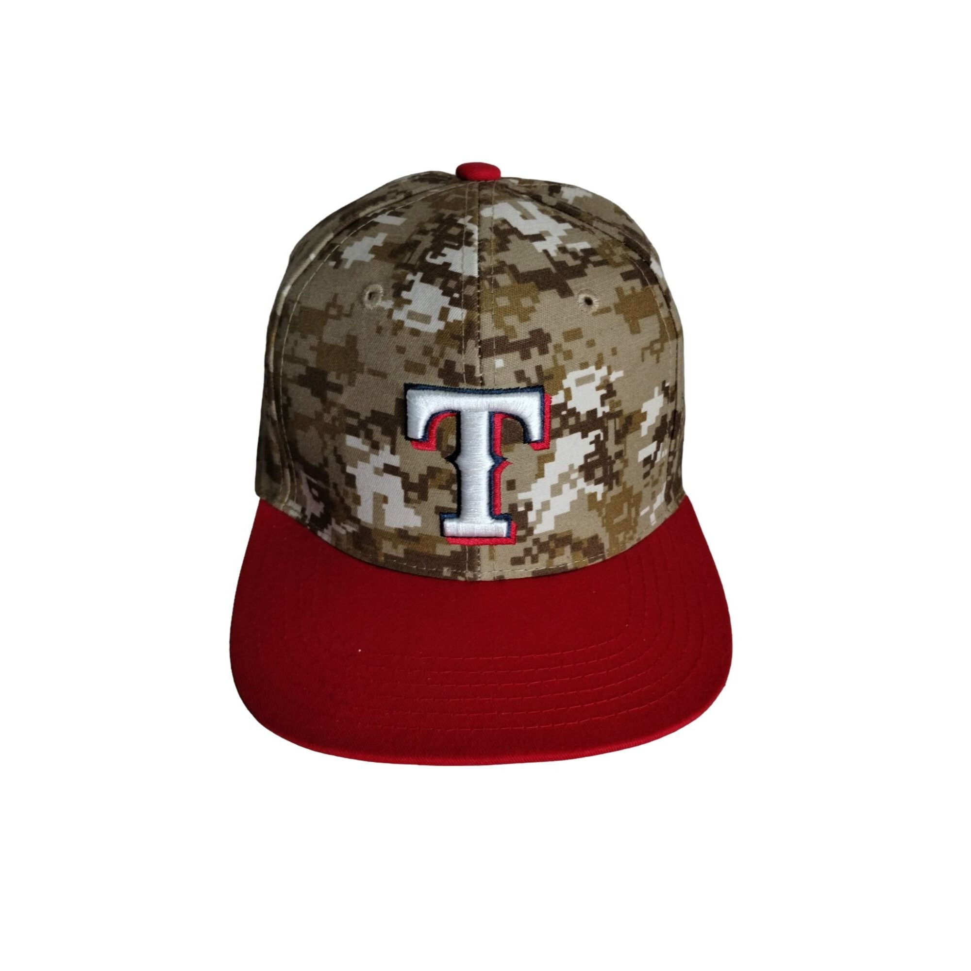 Other Texas Rangers Red & Camo Fanatics Authentic Adjustable Ball Size ONE SIZE - 2 Thumbnail