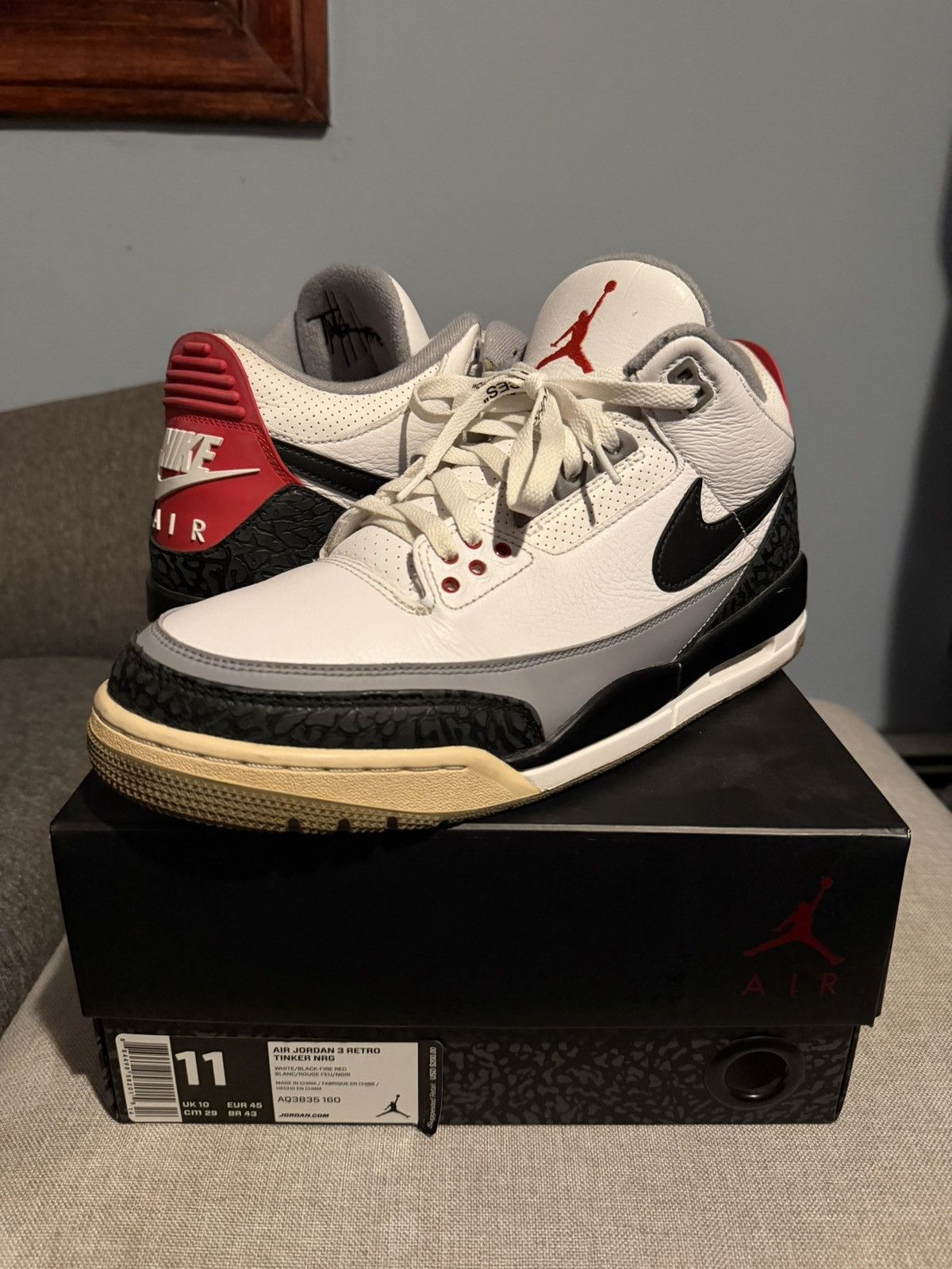 Jordan Brand Jordan 3 Retro Tinker Hatfield Size US 11 / EU 44 - 1 Thumbnail