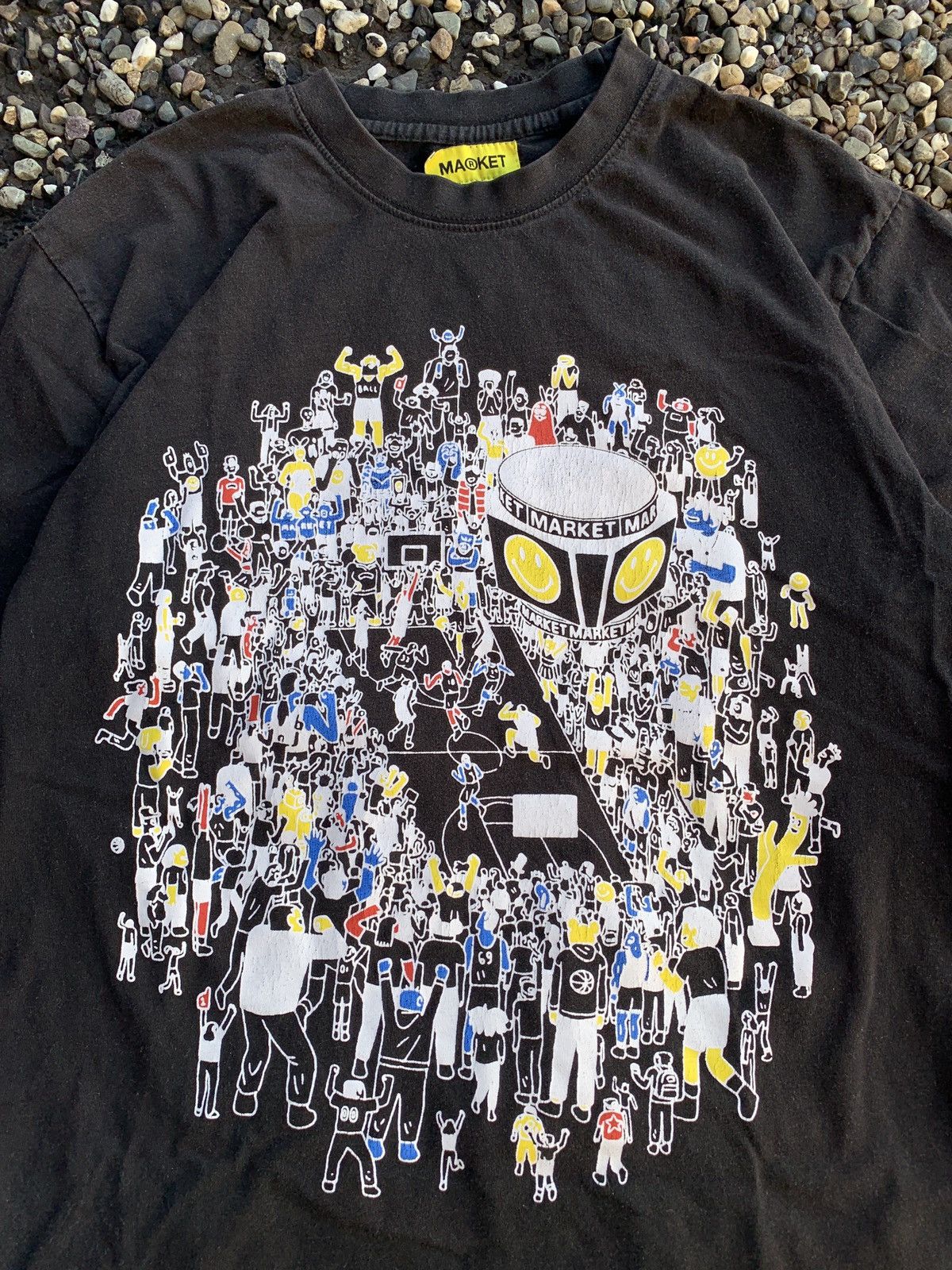 Market Chinatown Market Smiley Basketball Game T-Shirt Size US M / EU 48-50 / 2 - 2 Thumbnail