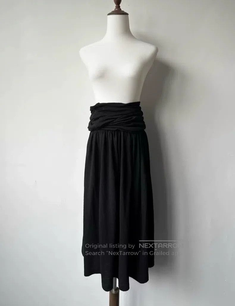 Junya Watanabe Junya Watanabe size F Drape Waist Wool Skirt Size 23" - 1 Thumbnail