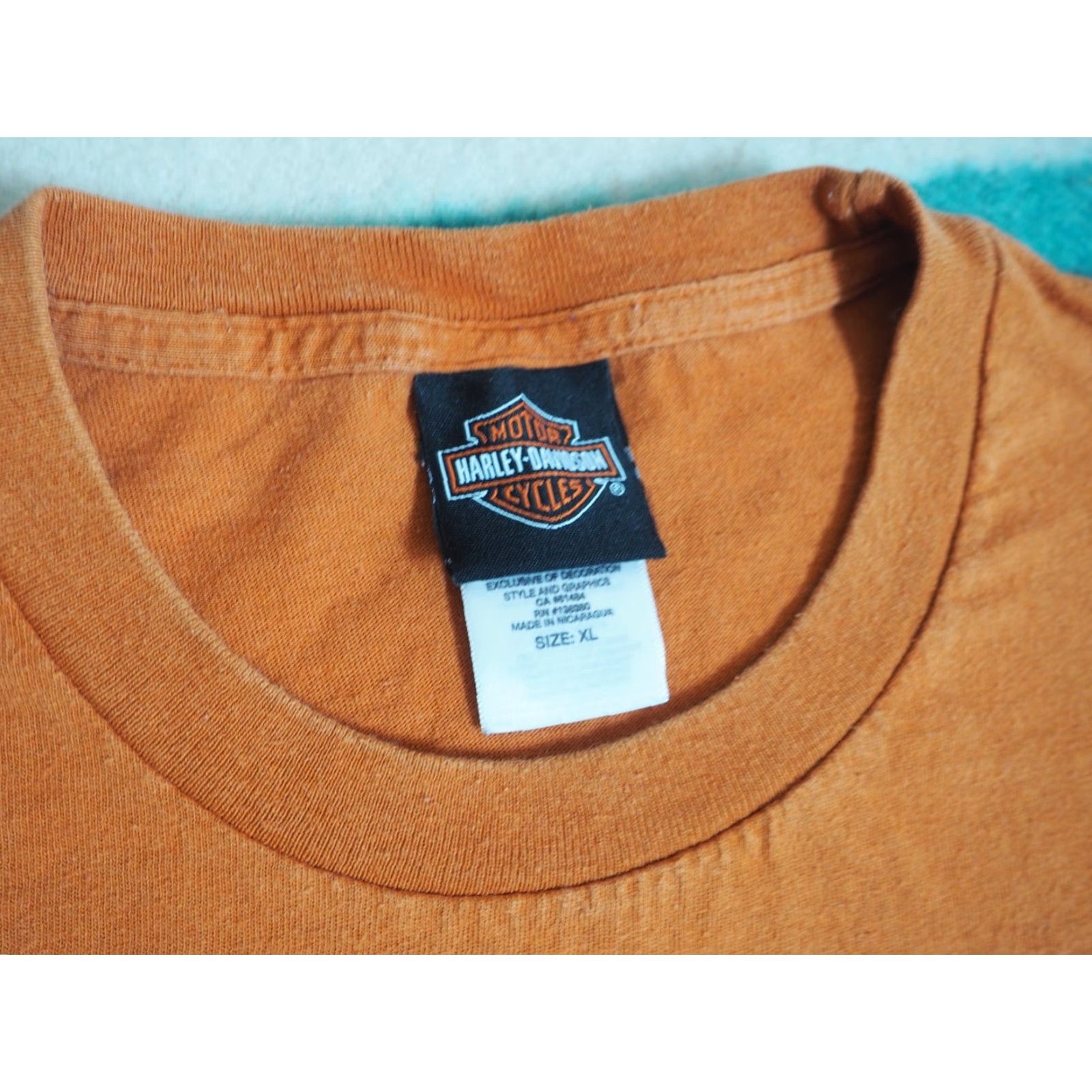 Harley Davidson VINTAGE Harley-Davidson Fairbanks Alaska Orange Biker Logo Wolf Tee Tank Top T-Shirt XL Size US XL / EU 56 / 4 - 5 Thumbnail