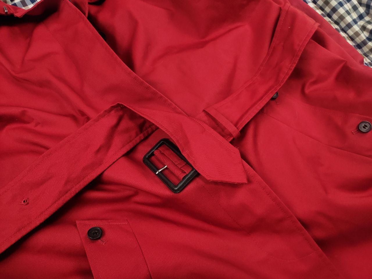 Aquascutum Aquascutum crafted England red Trench coat Jacket lining Size L / US 10 / IT 46 - 5 Thumbnail