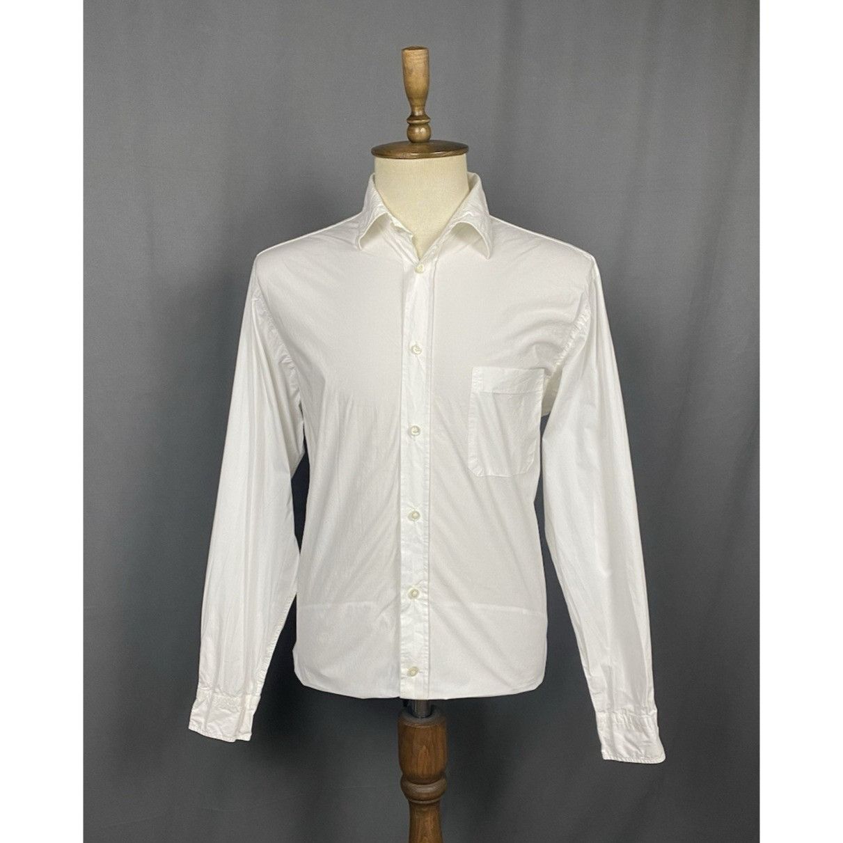 Ermenegildo Zegna Ermenegildo Zegna Men's White Longsleeve Dress Shirt Size L Size US L / EU 52-54 / 3 - 1 Thumbnail