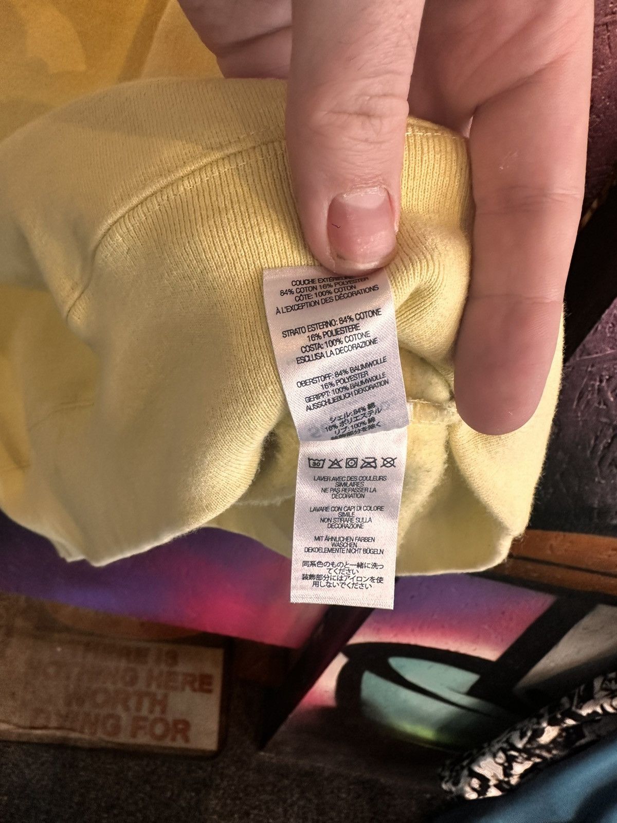 Supreme Supreme Box Logo crewneck yellow Size US M / EU 48-50 / 2 - 7 Thumbnail