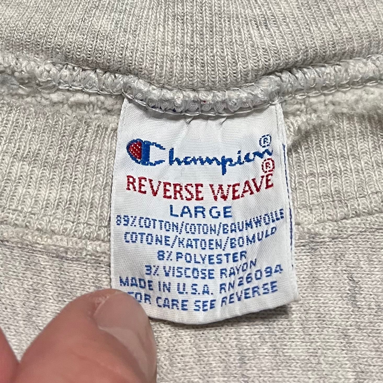 Champion Vintage 90s Champion Reverse Weave Distressed Clemson Grey Size US L / EU 52-54 / 3 - 3 Thumbnail