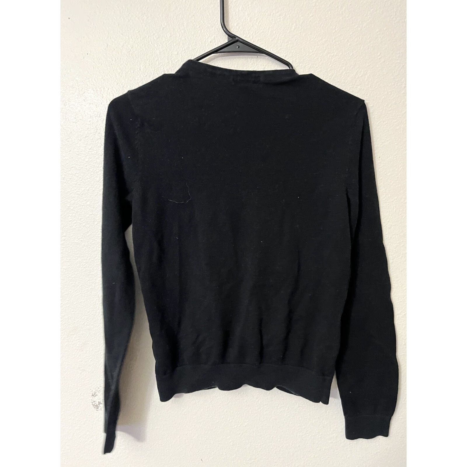 H&M VINTAGE H&M Women's Cardigan Sweater Black Long Sleeve Cotton Modal Small Size S / US 4 / IT 40 - 2 Thumbnail