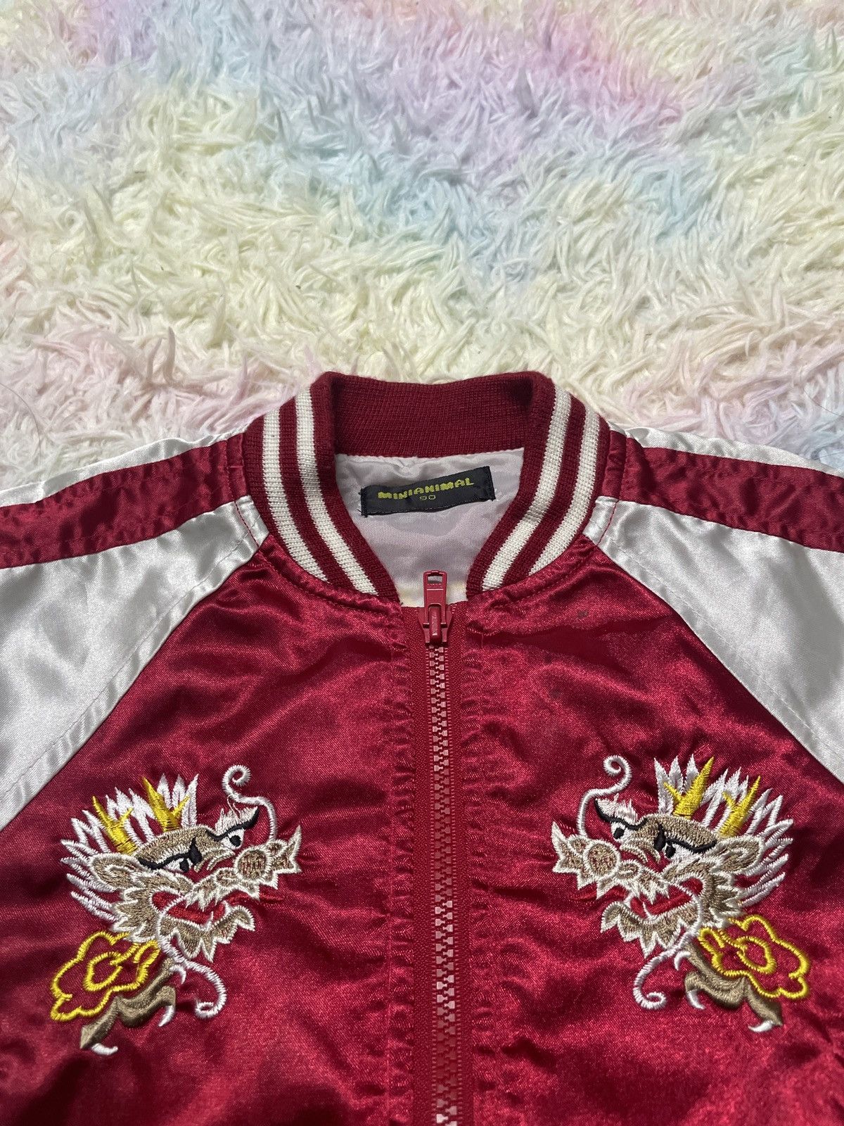 Japanese Brand Kids sukajan dragon jacket Size US XXS / EU 40 - 6 Thumbnail