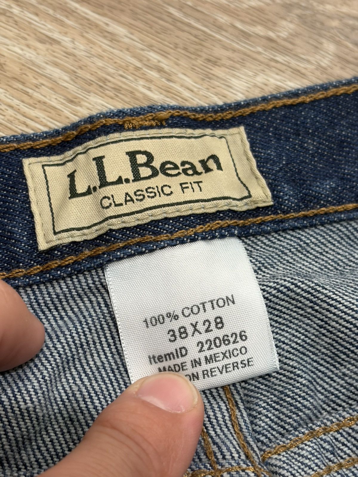 L.L. Bean L.L.Bean Classic Fit Blue Denim Jeans 38x28 Size US 38 / EU 54 - 10 Thumbnail