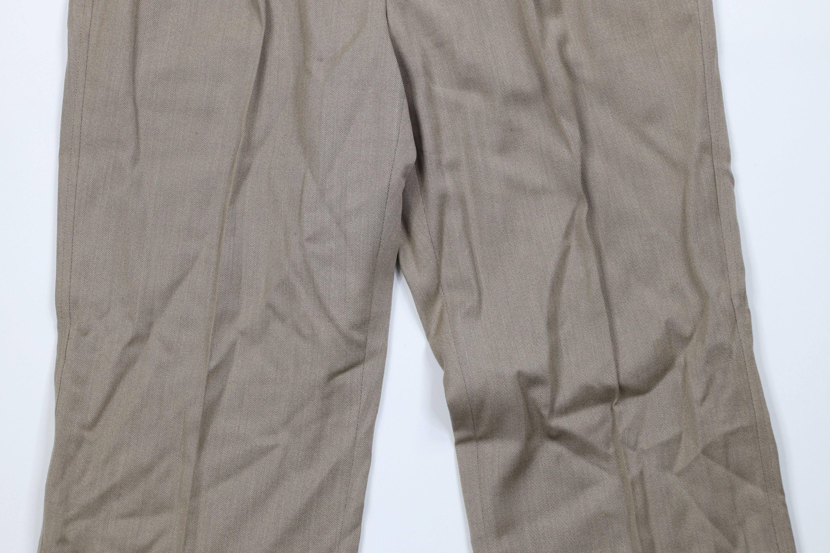 Vintage Vintage 70s Streetwear Pleated Wide Leg Wool Chino Pants USA Size US 36 / EU 52 - 3 Thumbnail
