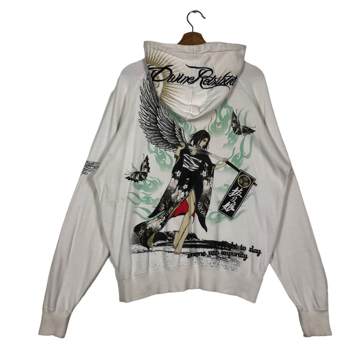 Japanese Brand 🔥90’s Vintage Traditional Japanese Divine Retribution Japan Size US L / EU 52-54 / 3 - 1 Thumbnail