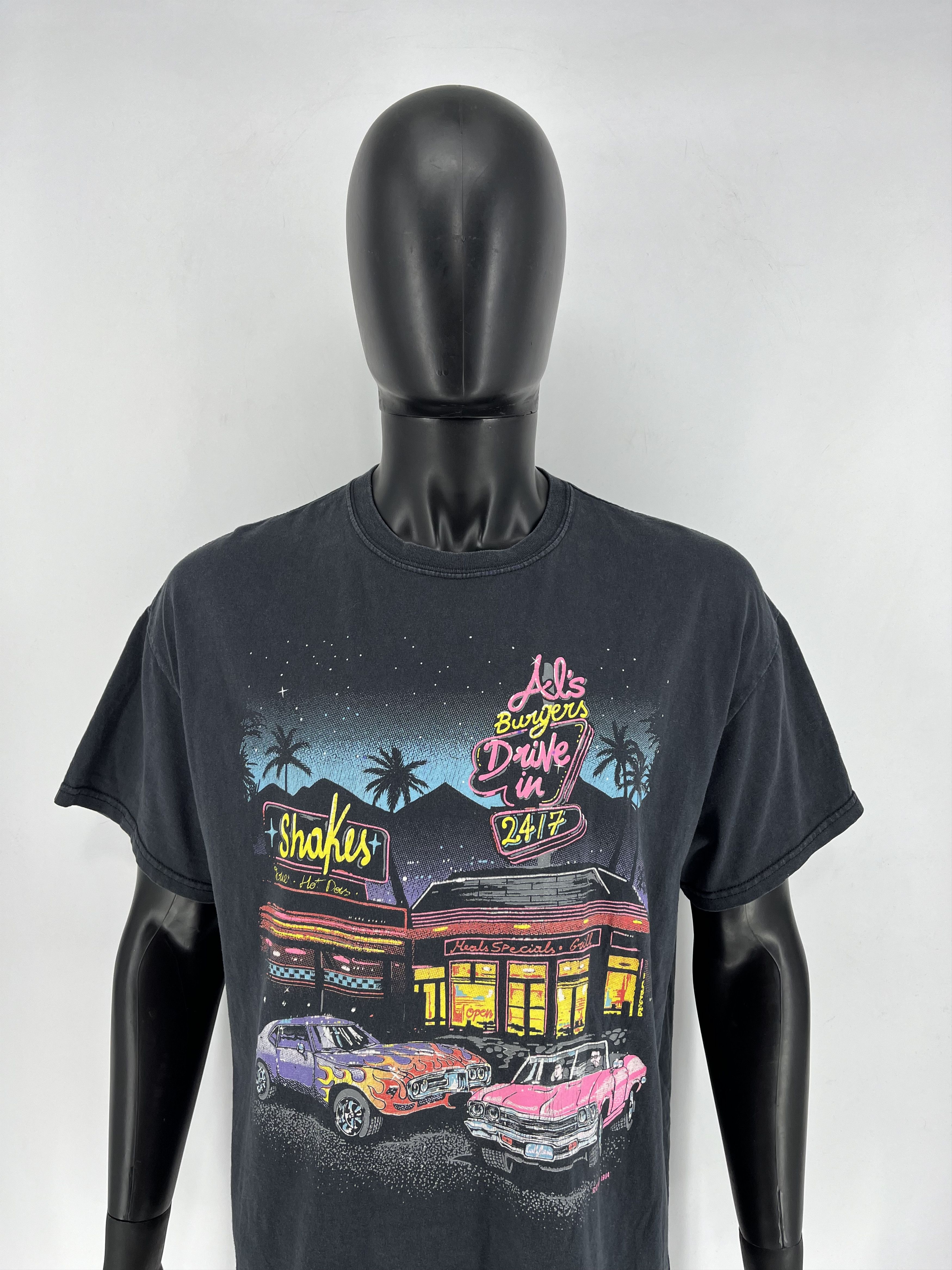 Vintage Vintage 2000 Y2K Black Hot Rod Racing Graphic Tee Fits Large Size US L / EU 52-54 / 3 - 1 Thumbnail