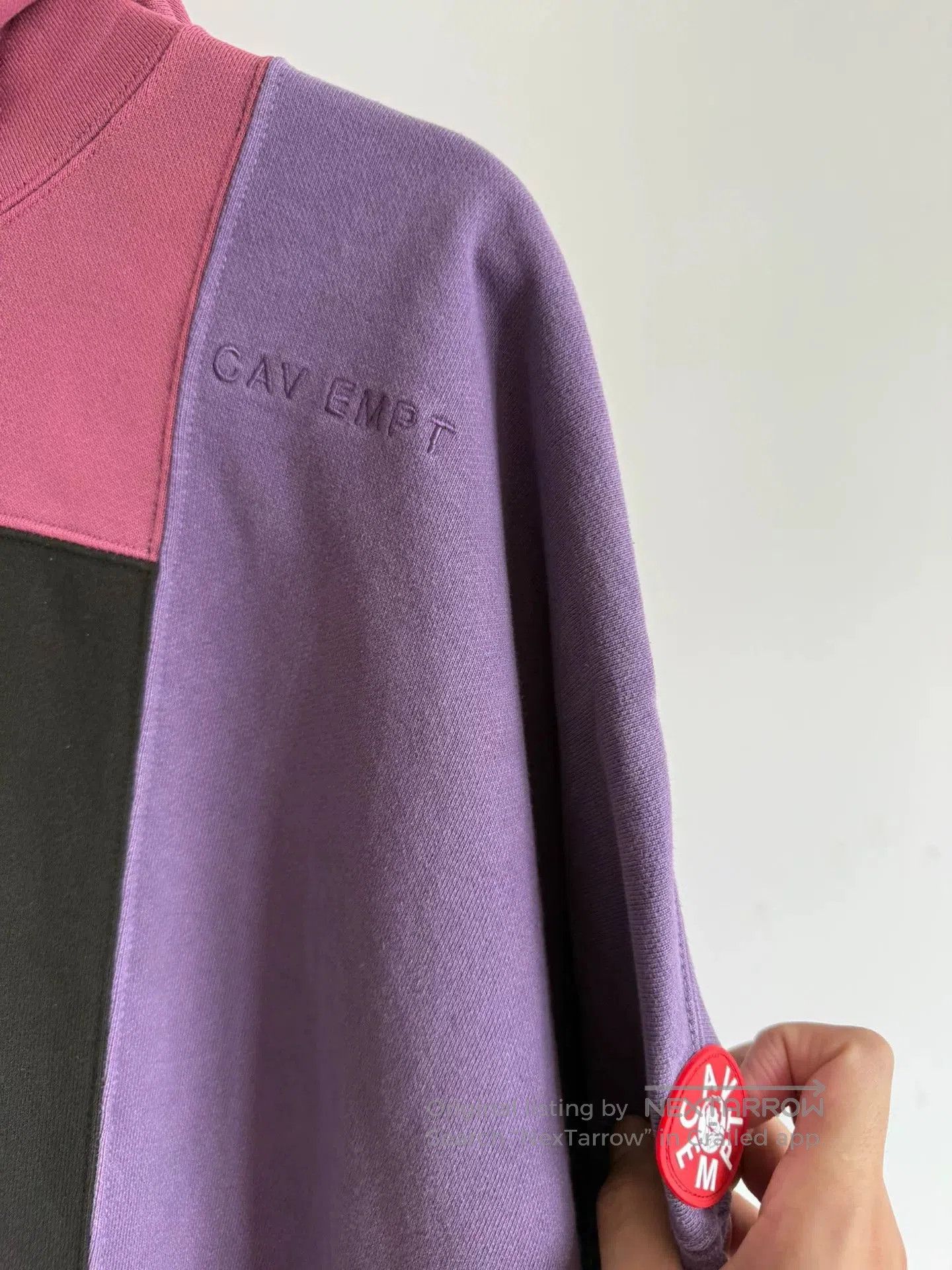 Cav Empt c.e Cavempt Purple Patchwork Hoodie. Size US XL / EU 56 / 4 - 3 Thumbnail