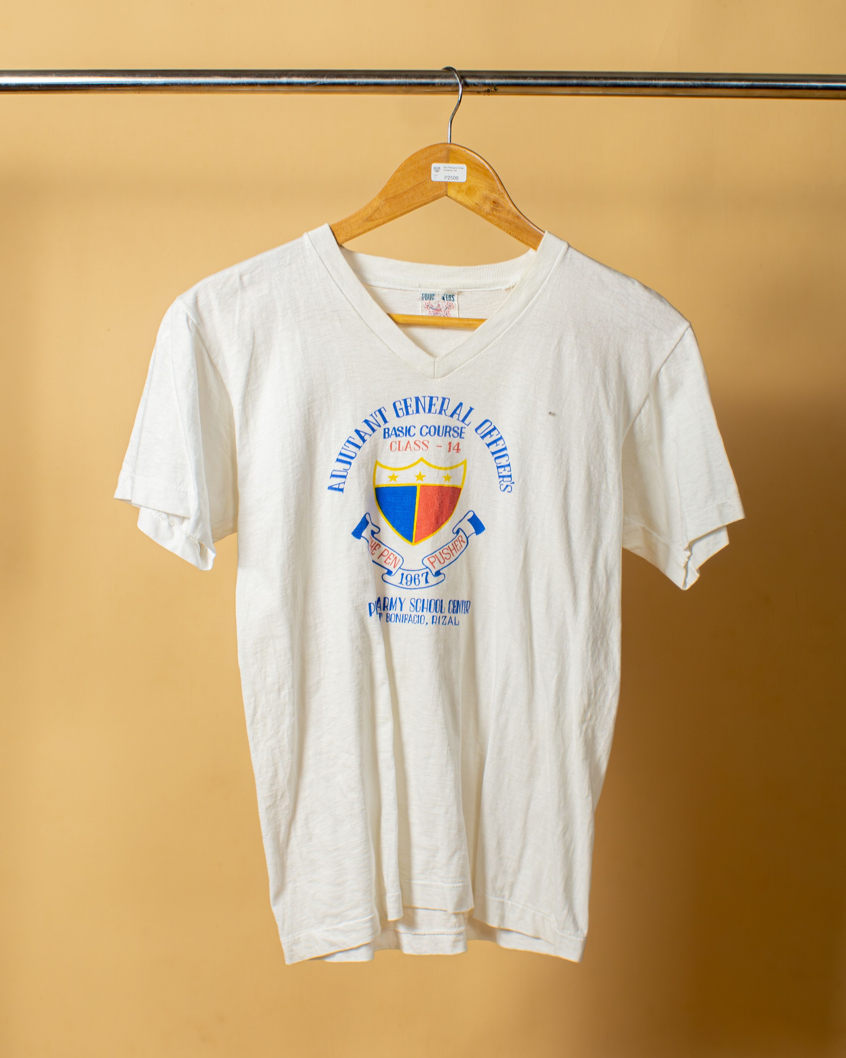 Vintage 1967 Philippine Army School Center Training Tee Size US S / EU 44-46 / 1 - 1 Thumbnail