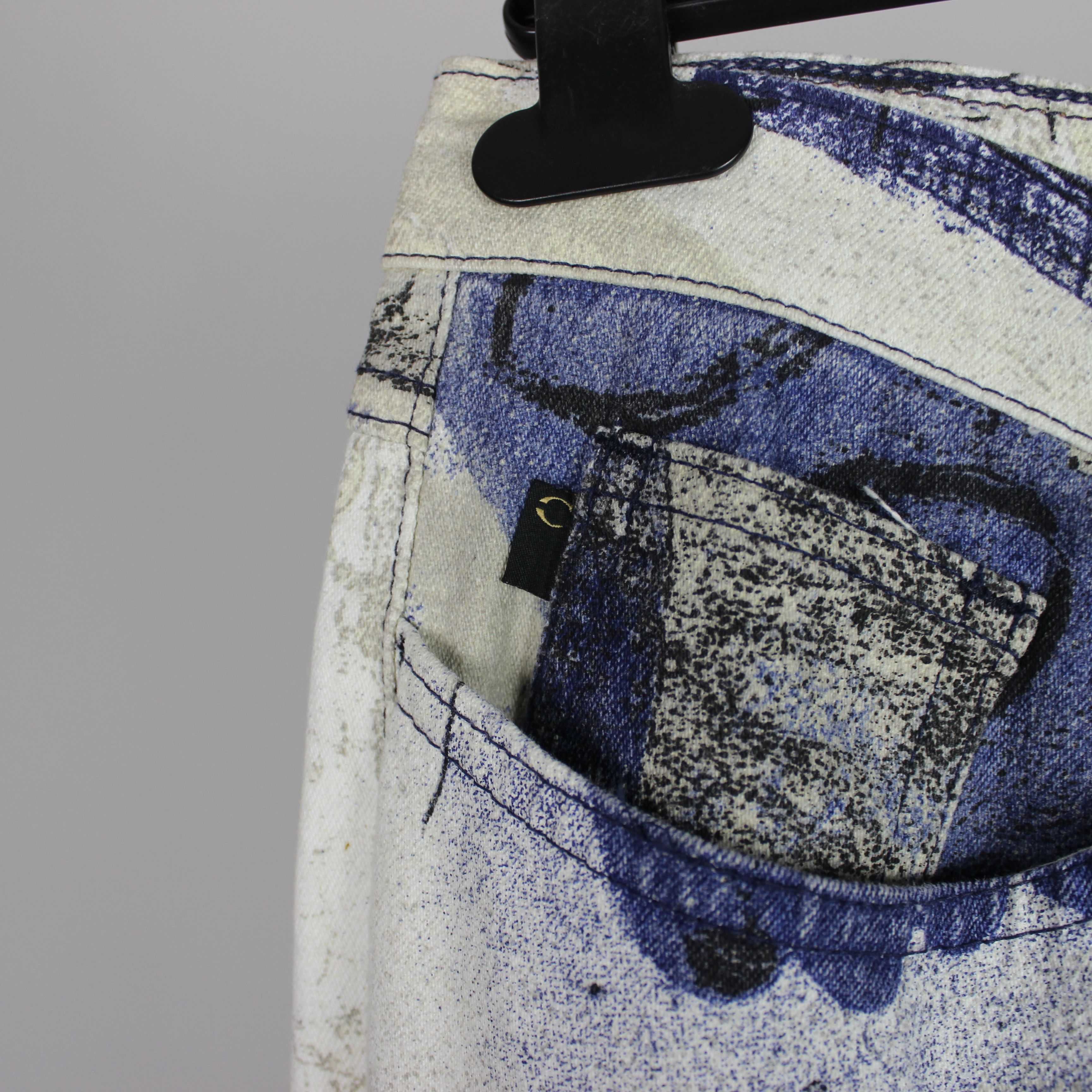 Roberto Cavalli Roberto Cavalli denim napoleon pants printed 32 46 multi Size US 32 / EU 48 - 4 Thumbnail