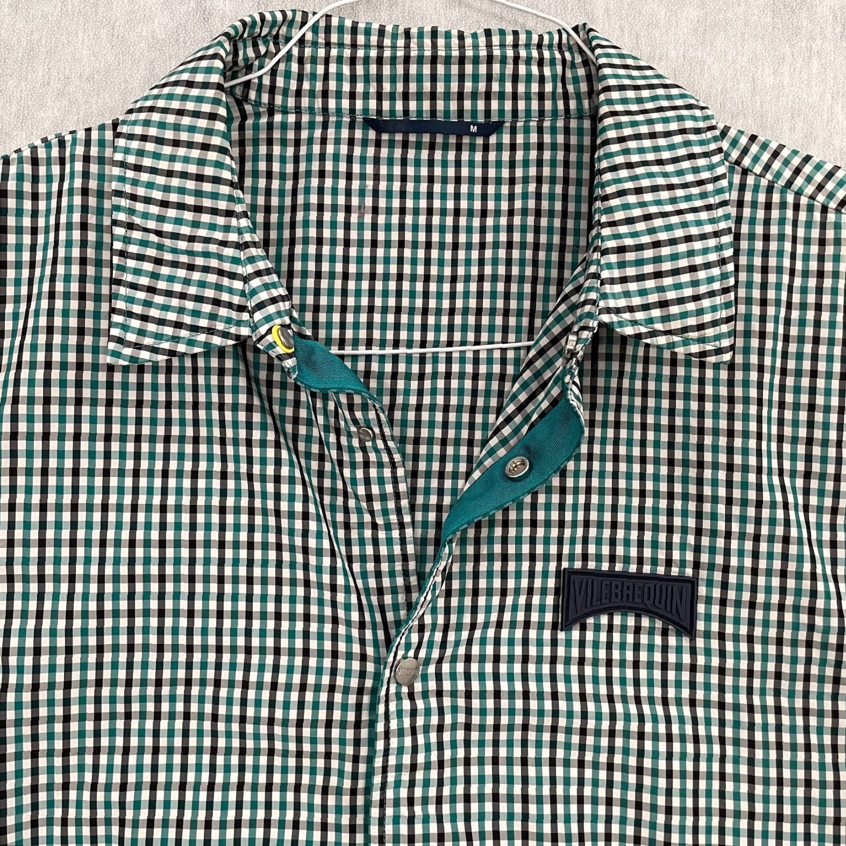 Vilebrequin Vilebrequin Jacket Adult Medium Blue Check Conard Snap Button Pocket Logo Mens M Regular Jacket Size US M / EU 48-50 / 2 - 3 Thumbnail