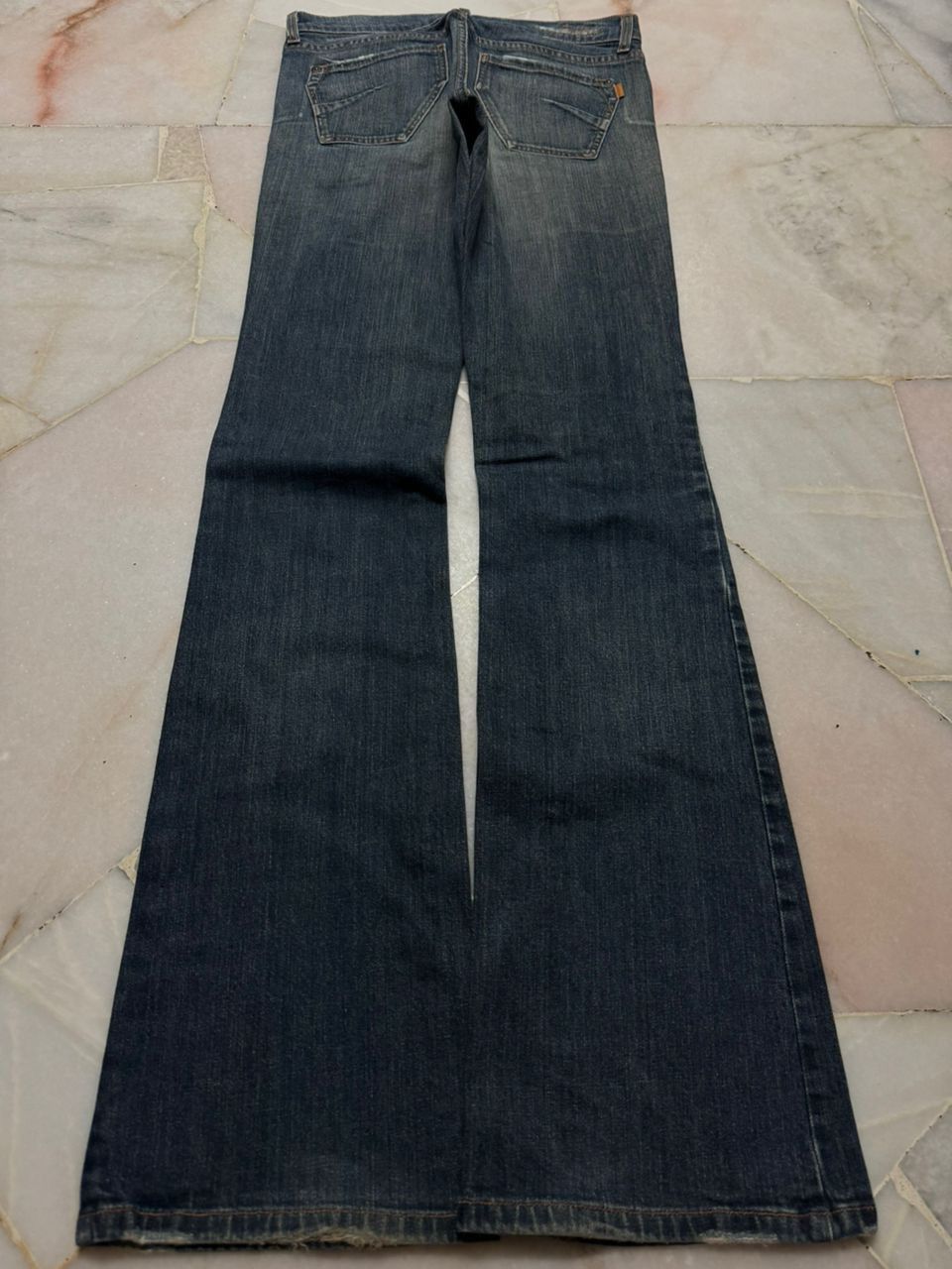 Japanese Brand VINTAGE 2000s JAMES MUD WASHED BELL BOTTOM Size US 27 - 11 Thumbnail