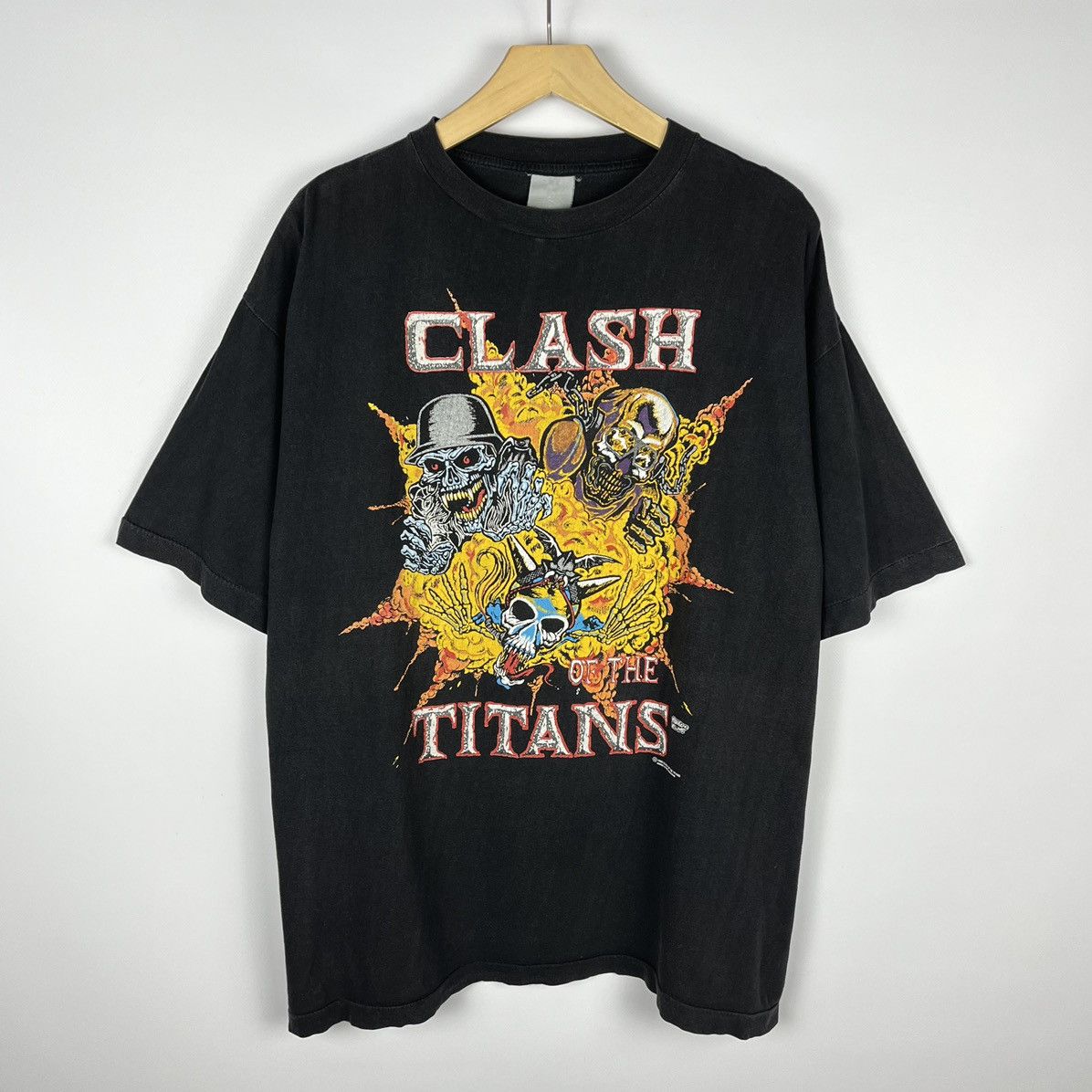 Band Tees × Vintage Vintage Clash of the Titans rare tour rock band tee 1992 Size US XL / EU 56 / 4 - 1 Thumbnail