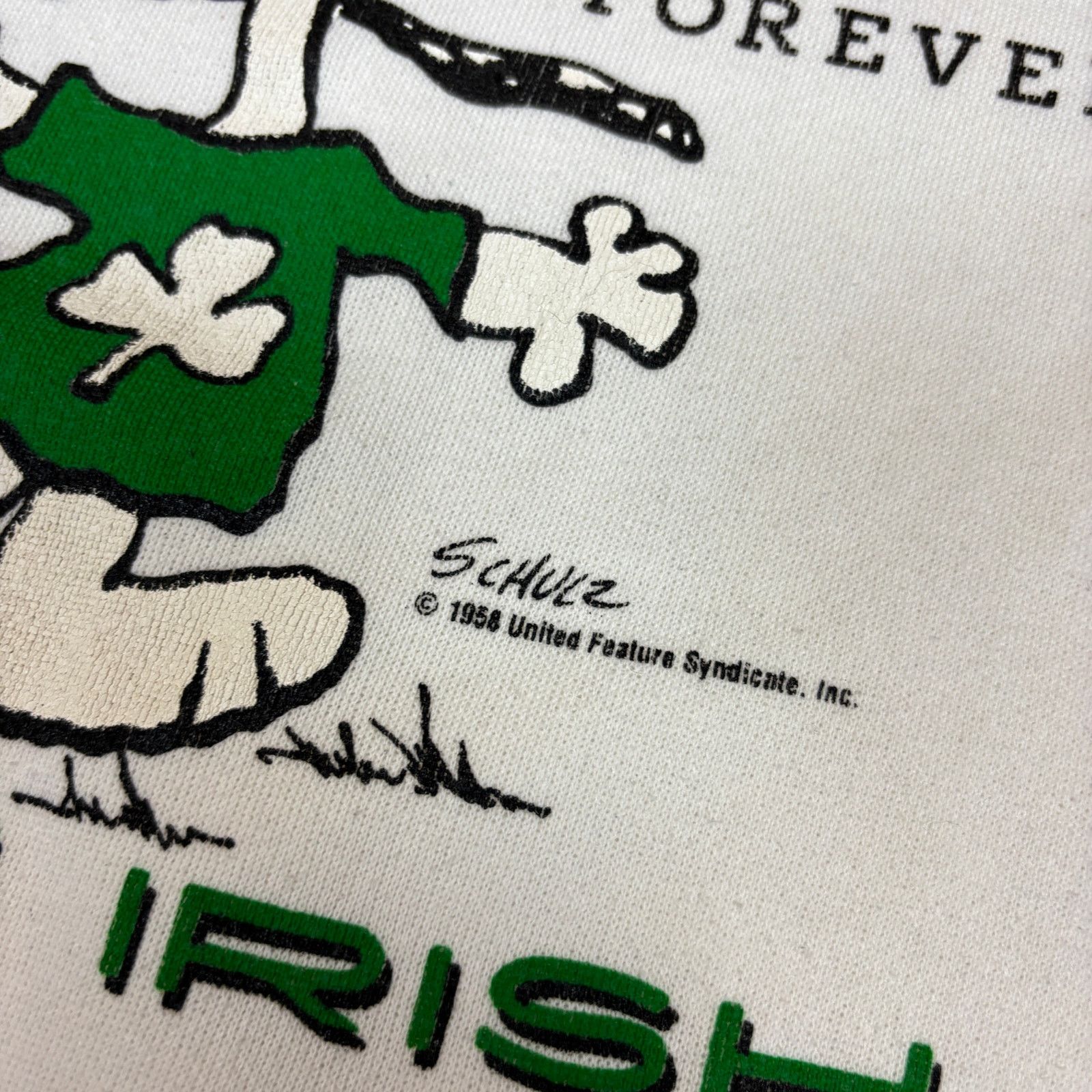 Peanuts Vintage 80s Peanuts Snoopy Ireland Schulz Sweatshirt M Size US M / EU 48-50 / 2 - 3 Thumbnail