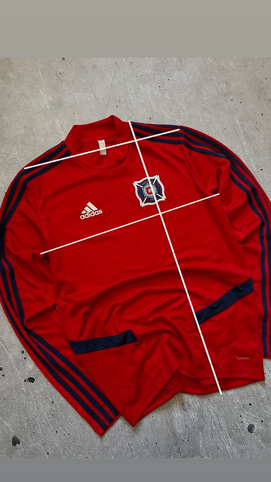 Adidas Chicago Fire Training Football Jacket Long Sleeve Adidas S Size US S / EU 44-46 / 1 - 2 Thumbnail