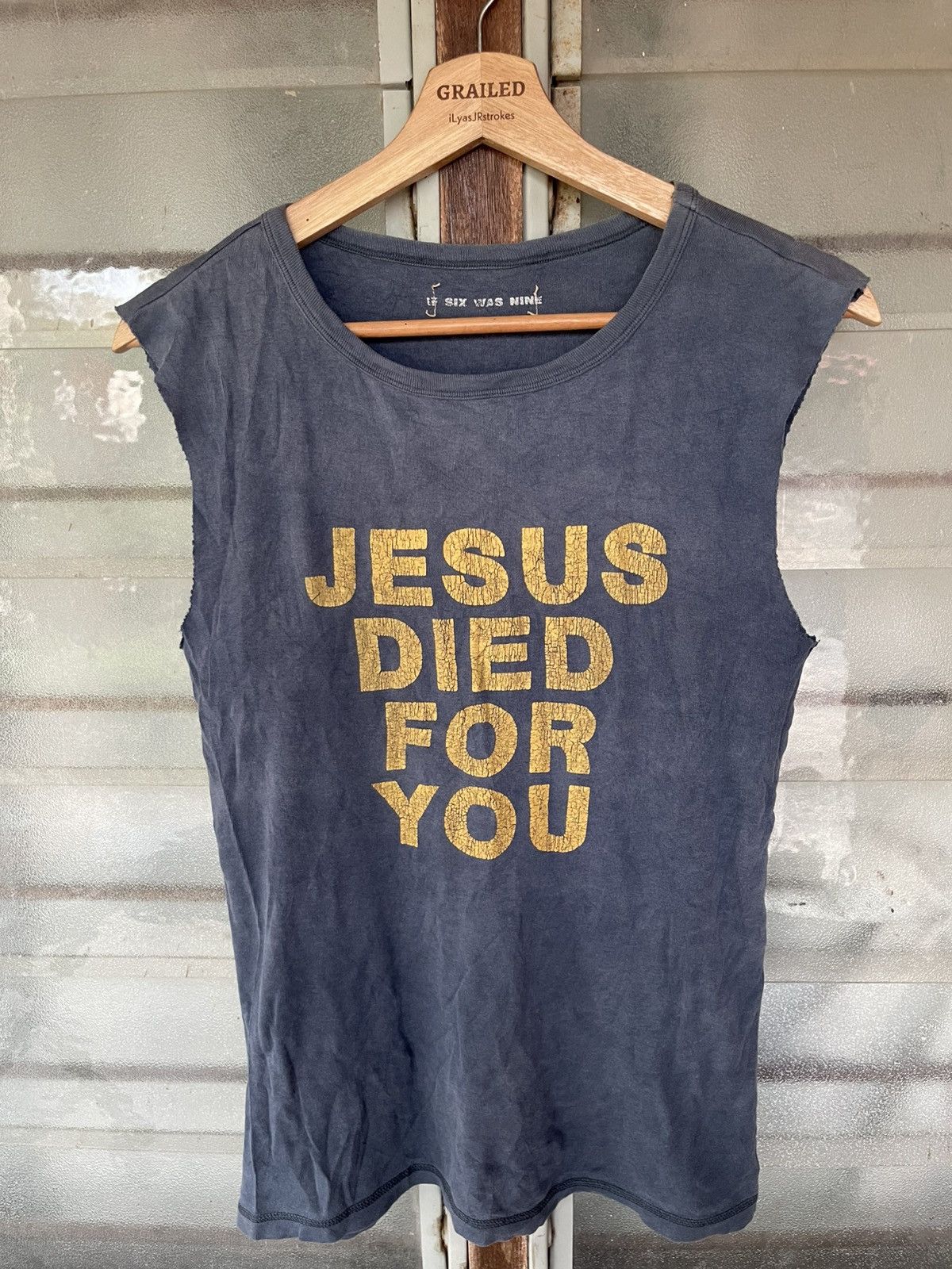 If Six Was Nine "I6W9 NO. JESUS/NS" Sleeveless Tank Top Size US S / EU 44-46 / 1 - 2 Thumbnail