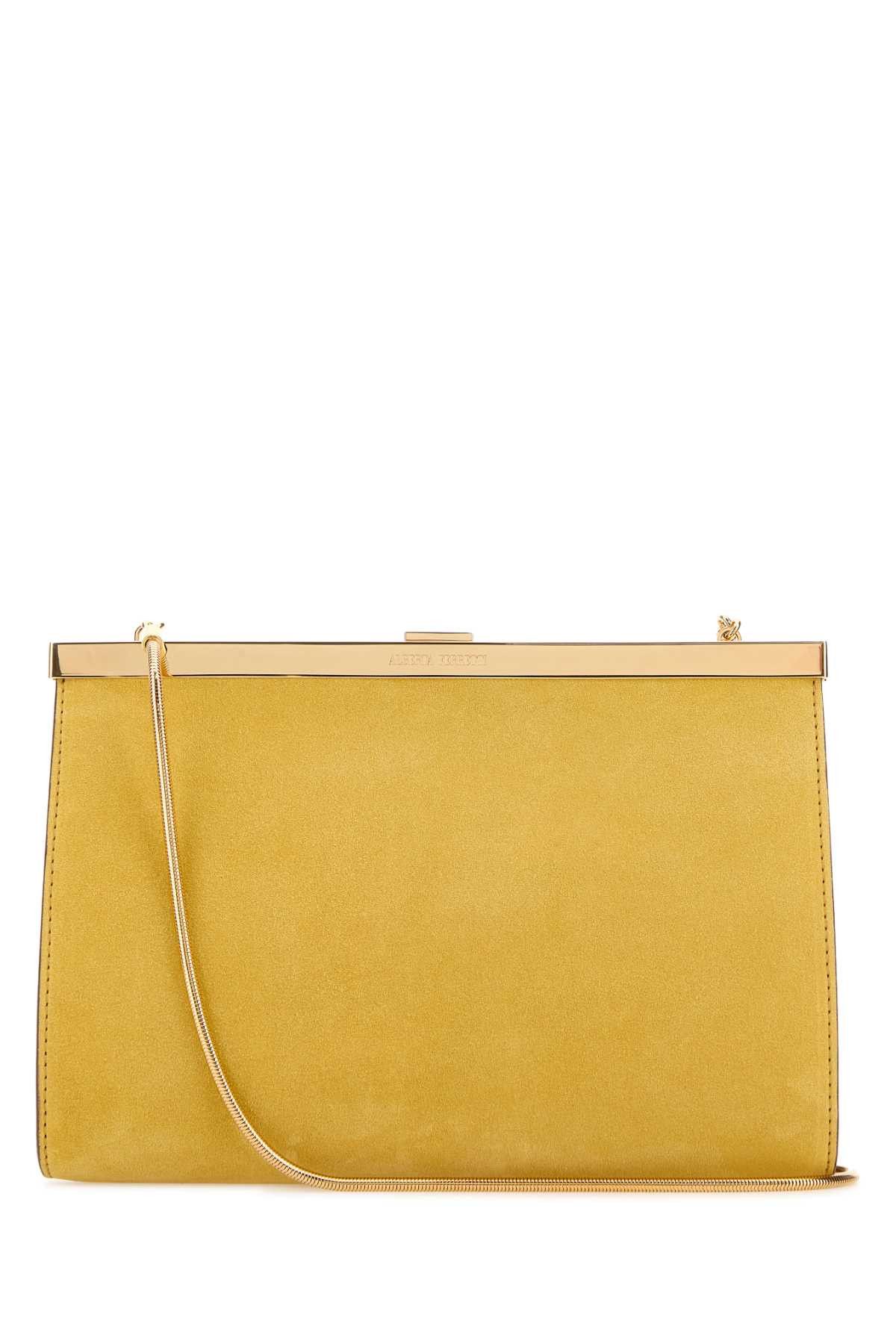 Alberta Ferretti Yellow Suede Clutch Size ONE SIZE - 1 Thumbnail