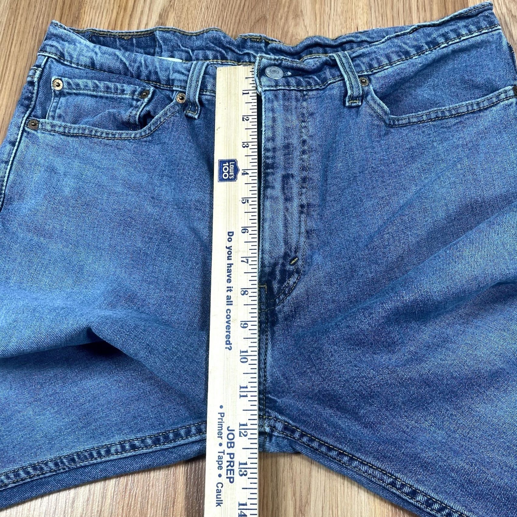 Levi's LEVI'S 505 Straight Leg Jeans Mens 36Wx32L Blue Strauss Stretch Denim Pants Size US 36 / EU 52 - 5 Thumbnail