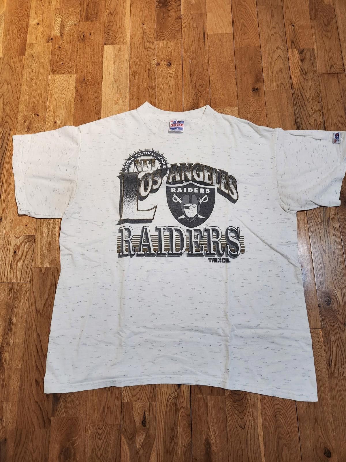 Designer Vintage 90s Los Angeles Raiders T-Shirt XL Size ONE SIZE - 1 Thumbnail