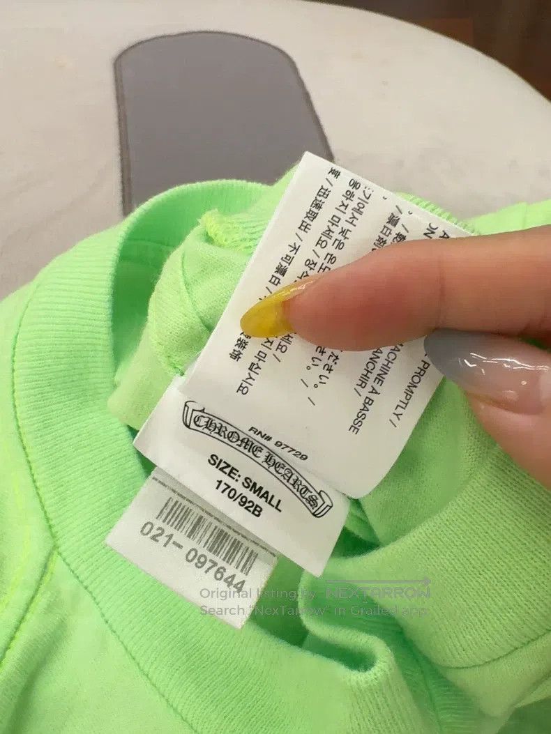 Chrome Hearts CHROME HEARTS Size S Fluorescent green long sleeve T-shirt Size US S / EU 44-46 / 1 - 6 Thumbnail